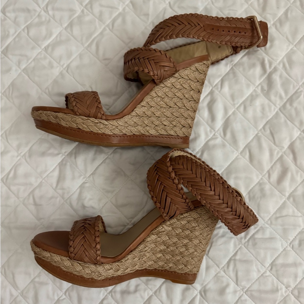 Stuart Weitzman Brown Wedges - Picture 3 of 7
